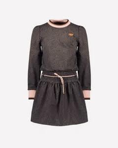 2pc Matte Smocked Tunic Dress with Legging