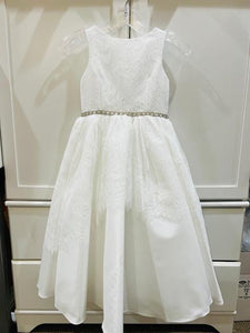 Lace Top w. Skirt & Taffetta Communion Dres