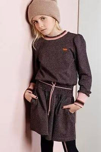 2pc Matte Smocked Tunic Dress with Legging