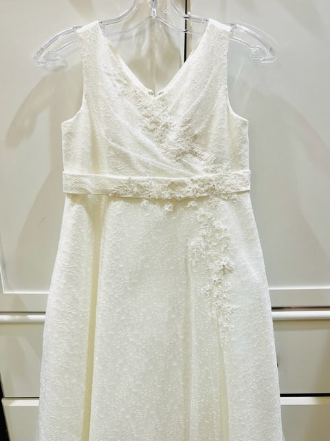 All Over Lace A-Line Communion Dress