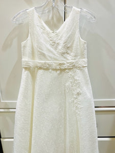 All Over Lace A-Line Communion Dress