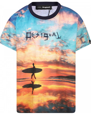 TS_Melon Sunset Surf Tee