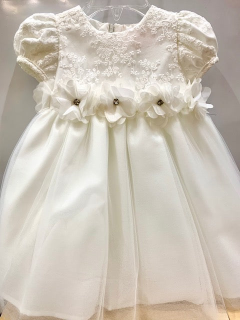 Natalya Lace Top & Tulle Bottom Baptism Dress