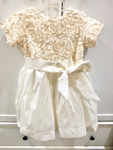 Hermes 3-D Floral Flower Girl Dress