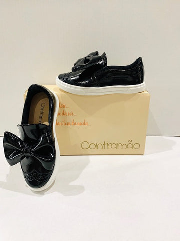 Contramao Patent Bow Sneaker