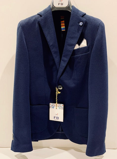 Textured Dot Technical Blazer