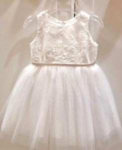 [B702] Teter Warm 2pc Lace Tank Baptism Dress