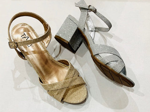 Glitter Harper Block Sandal