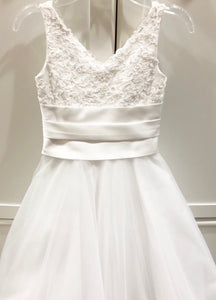 Lace with Organza Tulle Communion Dress
