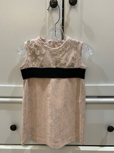 Suade A-Line Dress with Sequence Lace