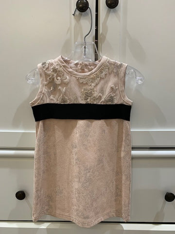Suade A-Line Dress with Sequence Lace