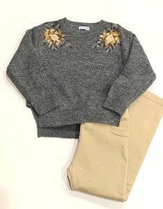 2pc Sweater/StuddedPant Set