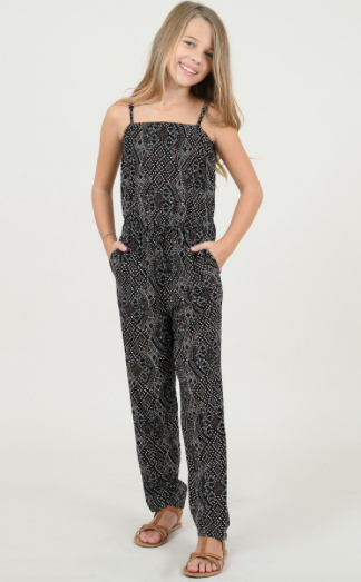 Molly Bracken Ethnic Print Jumpsuit