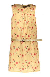 NONO Belted Poppy Flower Print Dress