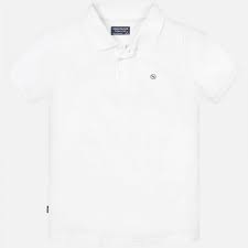 Boys Basic White Polo