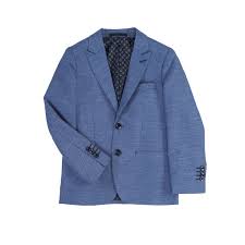 Blue Tiny Check Blazer