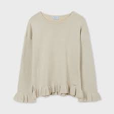 Frill Lurex Shimmer Sweater