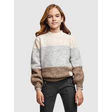Colour Block Striped Sweater