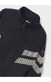 [6426-] Blk&Grey Windbreaker