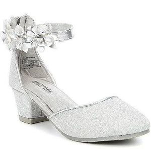 Ella Ellis Silver Closed Toe Party Shoe